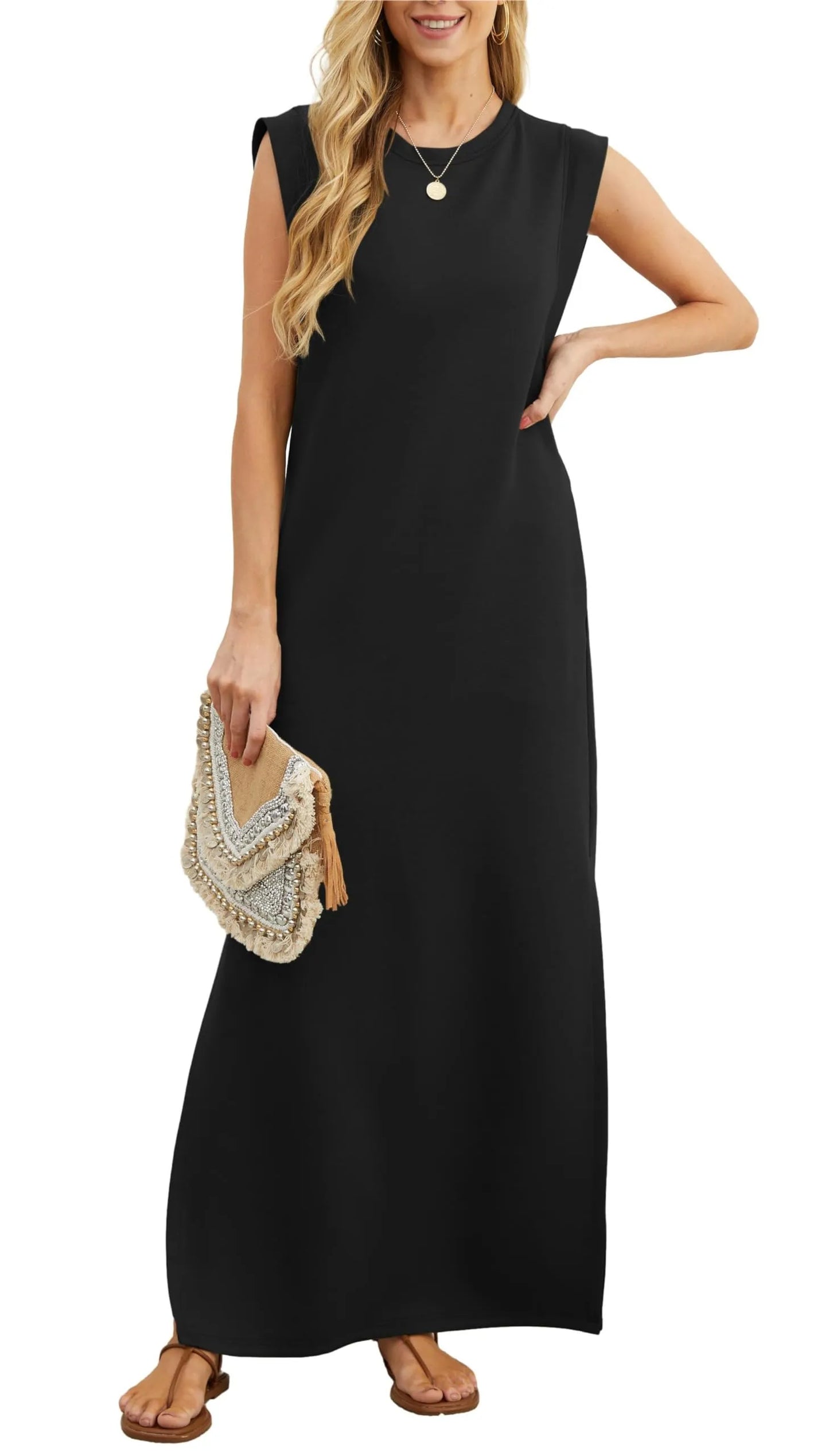 Sukienka Maxi Denise Casual Loose Split Wrinkle-Free