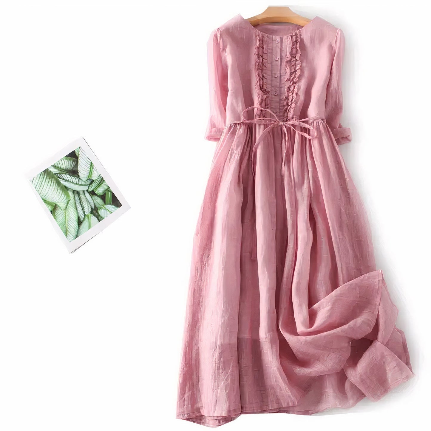 Suz | Elegancka sukienka lniana