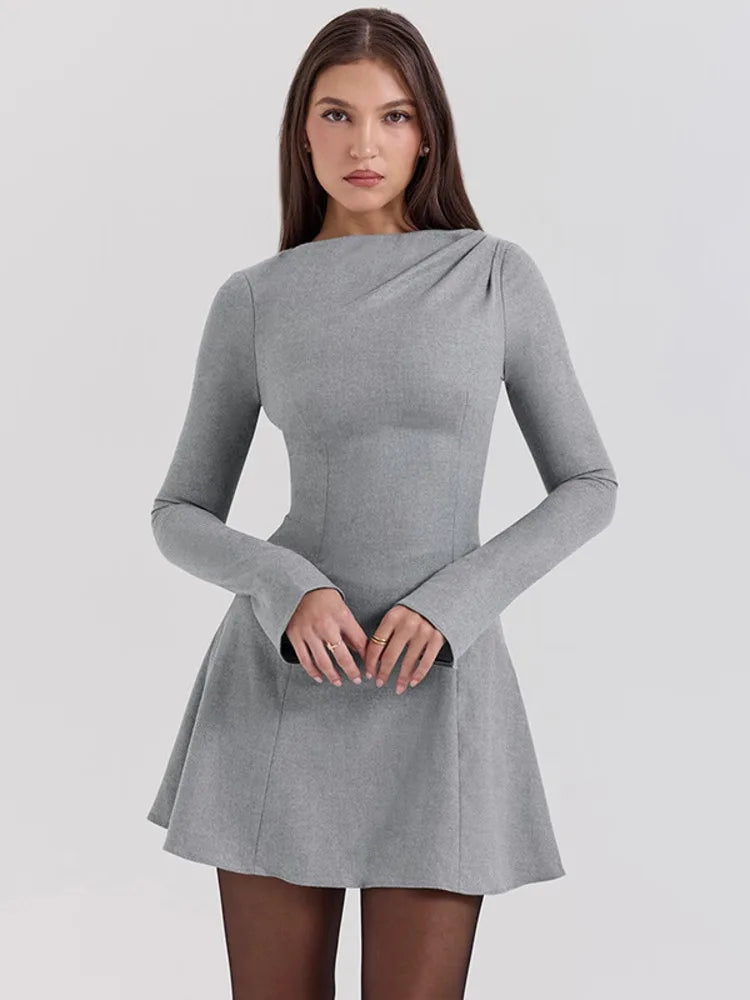 Sarah™ | Elegancka Mini Sukienka z Wysokim Stanem