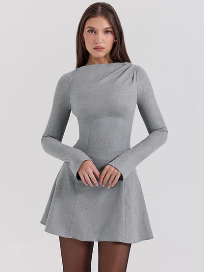 Sarah™ | Elegancka Mini Sukienka z Wysokim Stanem