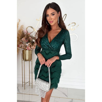 Lena™ | Błyszcząca Sukienka Bodycon