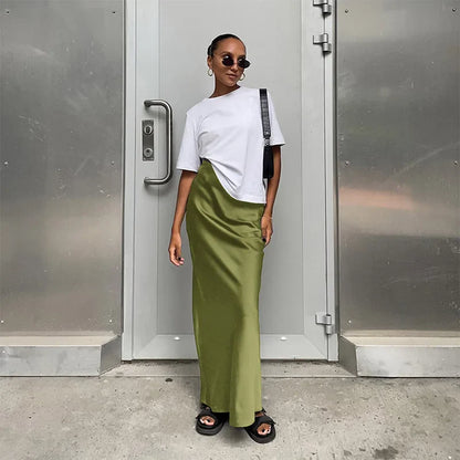 Eva™ | Elegancka spódnica w stylu satynowym