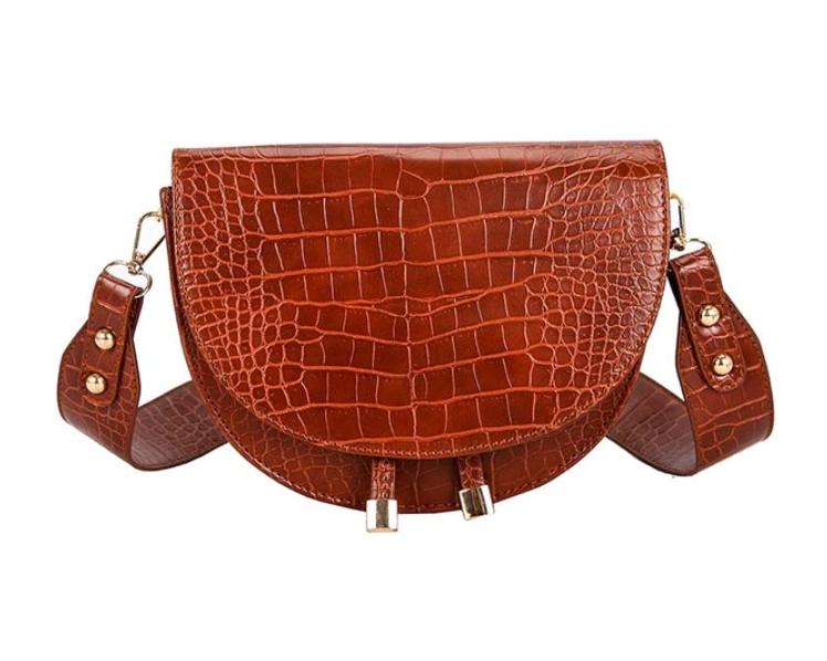 Torba Chelsey Crossbody | Stylowa torba z krokodylowym wzorem