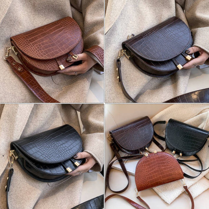 Torba Chelsey Crossbody | Stylowa torba z krokodylowym wzorem