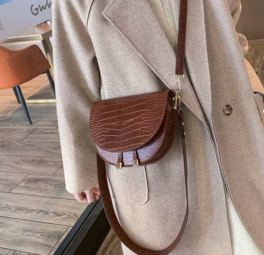 Torba Chelsey Crossbody | Stylowa torba z krokodylowym wzorem