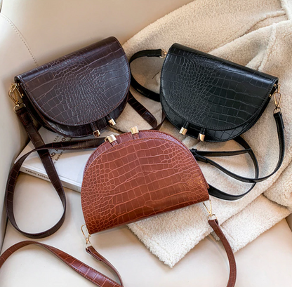 Torba Chelsey Crossbody | Stylowa torba z krokodylowym wzorem