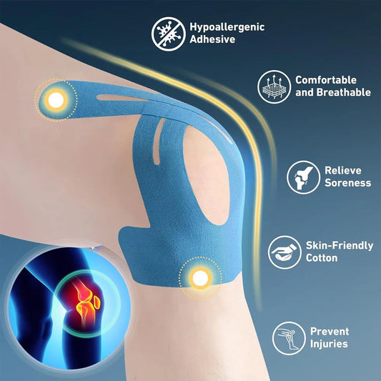Taśma Kinesjologiczna w Precyzyjnych Cięciach do Wsparcia Mięśni i Łagodzenia Bólu – Elastyczna i Wodoodporna Taśma Sportowa