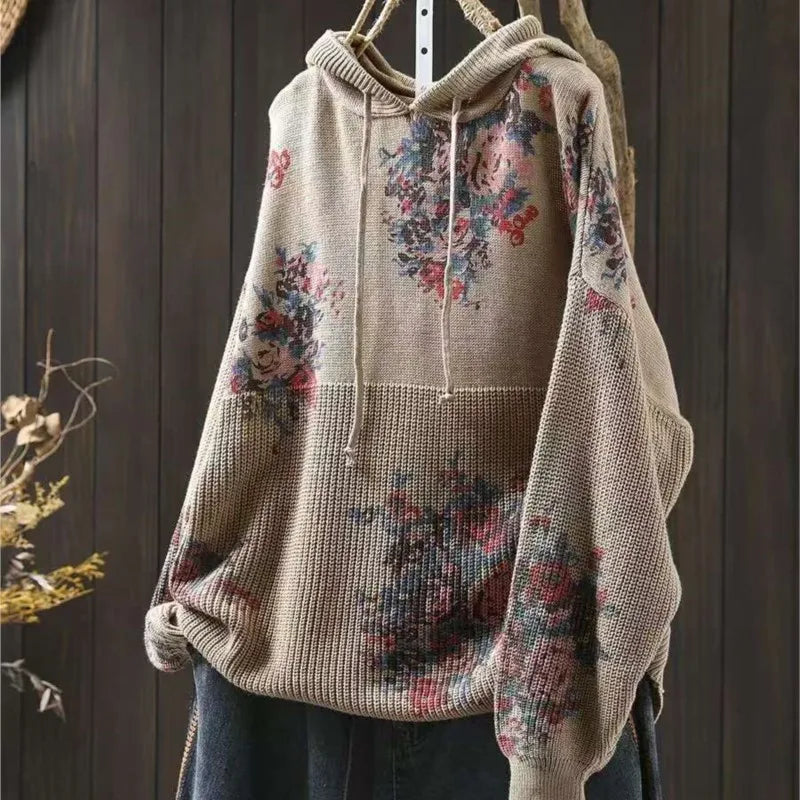 Thea | Miękka Dziana Bluza z Kapturem