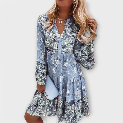 Valer - Letnia Sukienka Boho w Kształcie A