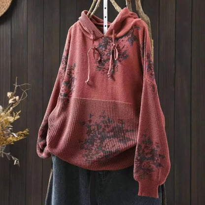 Thea | Miękka Dziana Bluza z Kapturem