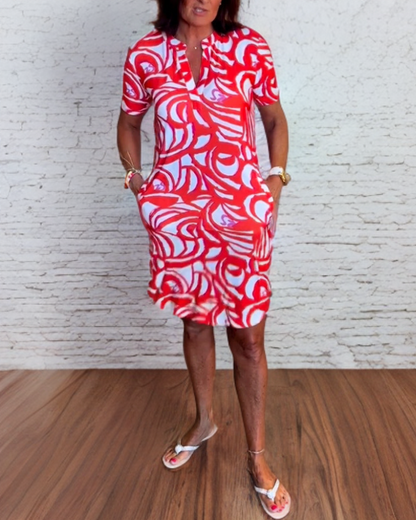 Sukienka Sloane - Krótki Rękaw