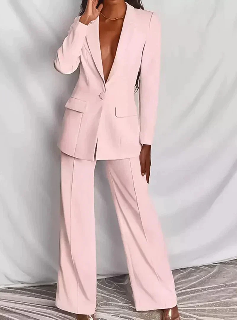 Jesika - Stylowy zestaw składający się z eleganckiego żakietu i eleganckich spodni