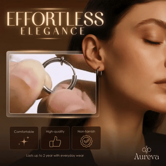 Aureva – Zwijane Kolczyki Komfortowe