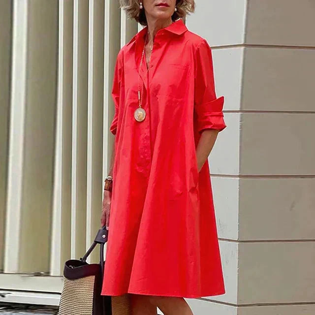 Karies | Casualna Sukienka Codzienna z Kieszeniami