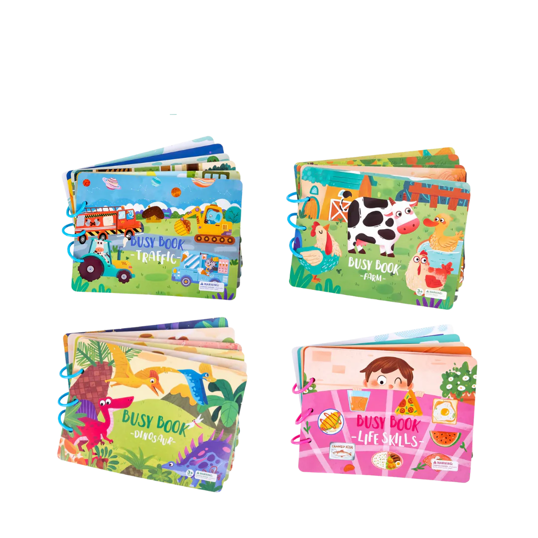 BusyBook Sensoryczna Przygoda | Książka sensoryczna dla dzieci