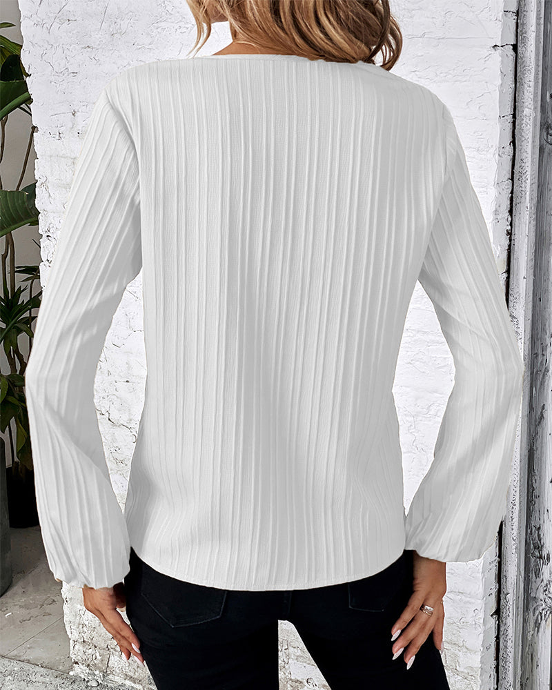 Elegancki top z długim rękawem