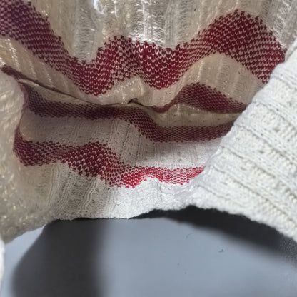 Nina | Ręcznie robiona torba na zakupy z wzorem serca