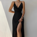 Aurora – Elegancka Maxi Sukienka z Ramiączkami