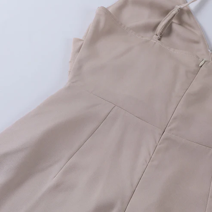 Aurora – Elegancka Maxi Sukienka z Ramiączkami