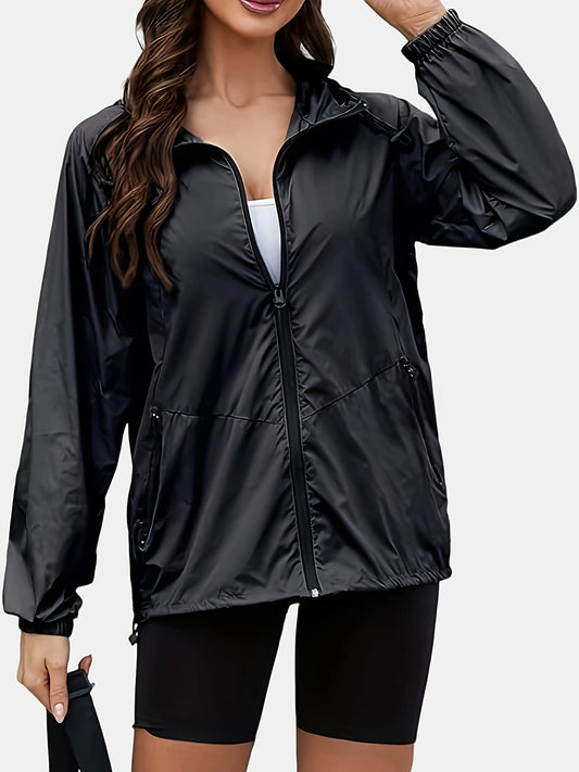 Nina | Kurtka sportowa plus size z kapturem