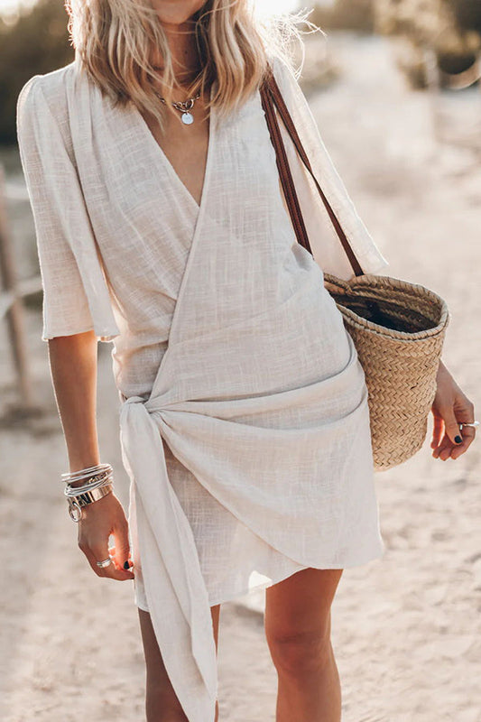 Isaline - Casual Wrap Sukienka