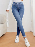Mila | Damskie jeansy slim fit z wysokim stanem