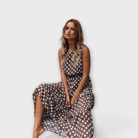 Sukienka Boho Midi w kropki