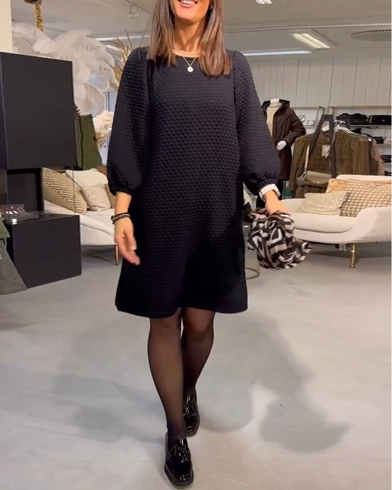Elegancka jednolita sukienka