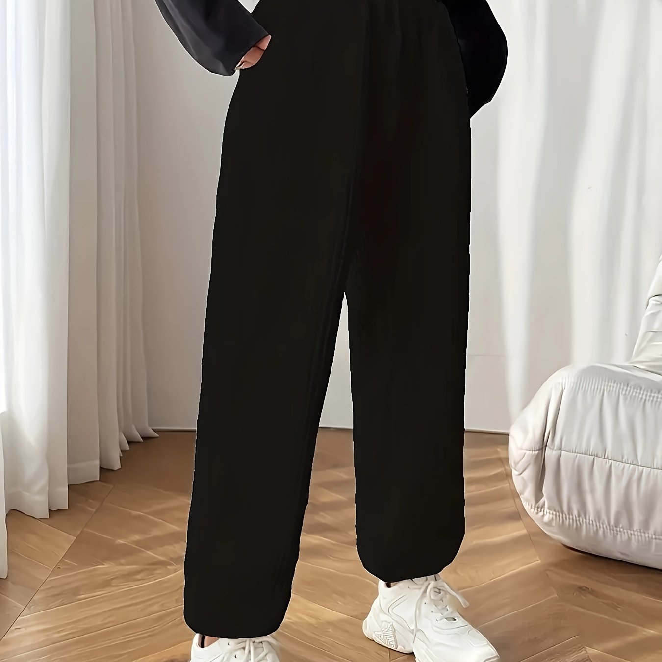 Emma | Casual wafelowe spodnie treningowe damskie