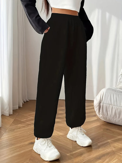 Emma | Casual wafelowe spodnie treningowe damskie