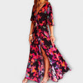 Dorothy - Boho Maxi Sukienka z V-dekoltem