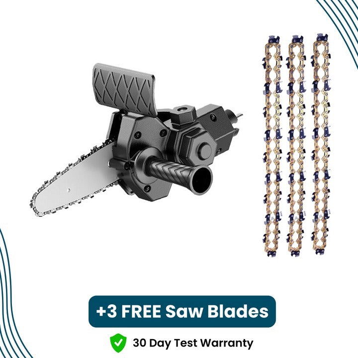 ChainMaster Pro - Przekształć swoją wiertarkę w potężną piłę łańcuchową