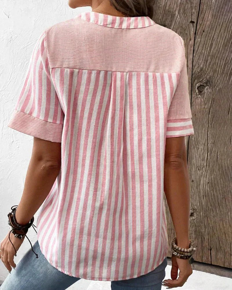Kendall | Casual Striped Blouse