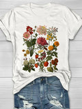 Roos | Vintage t-shirt z kwiatowym nadrukiem