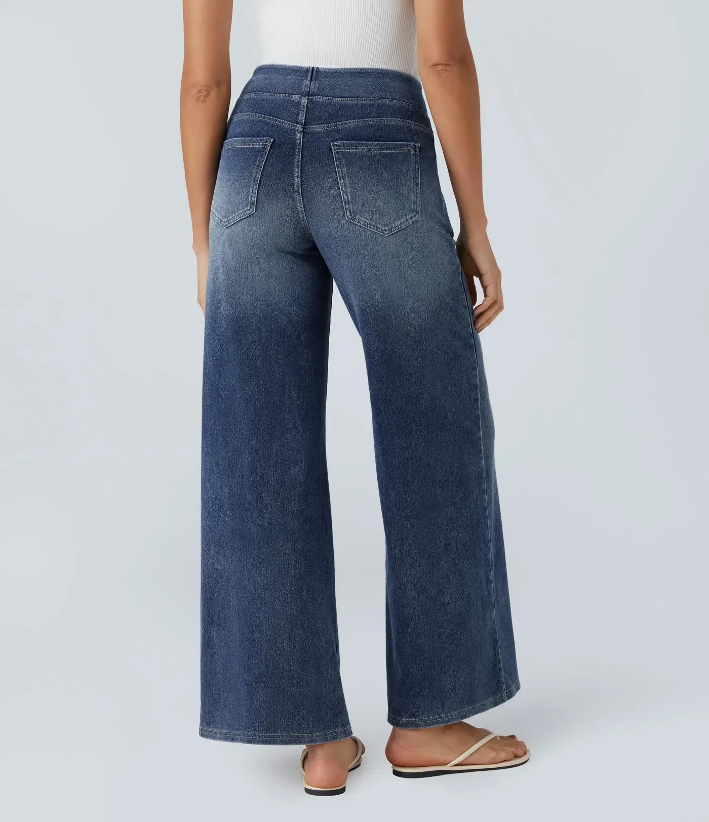 Enna™ Szerokie Spodnie Stretch