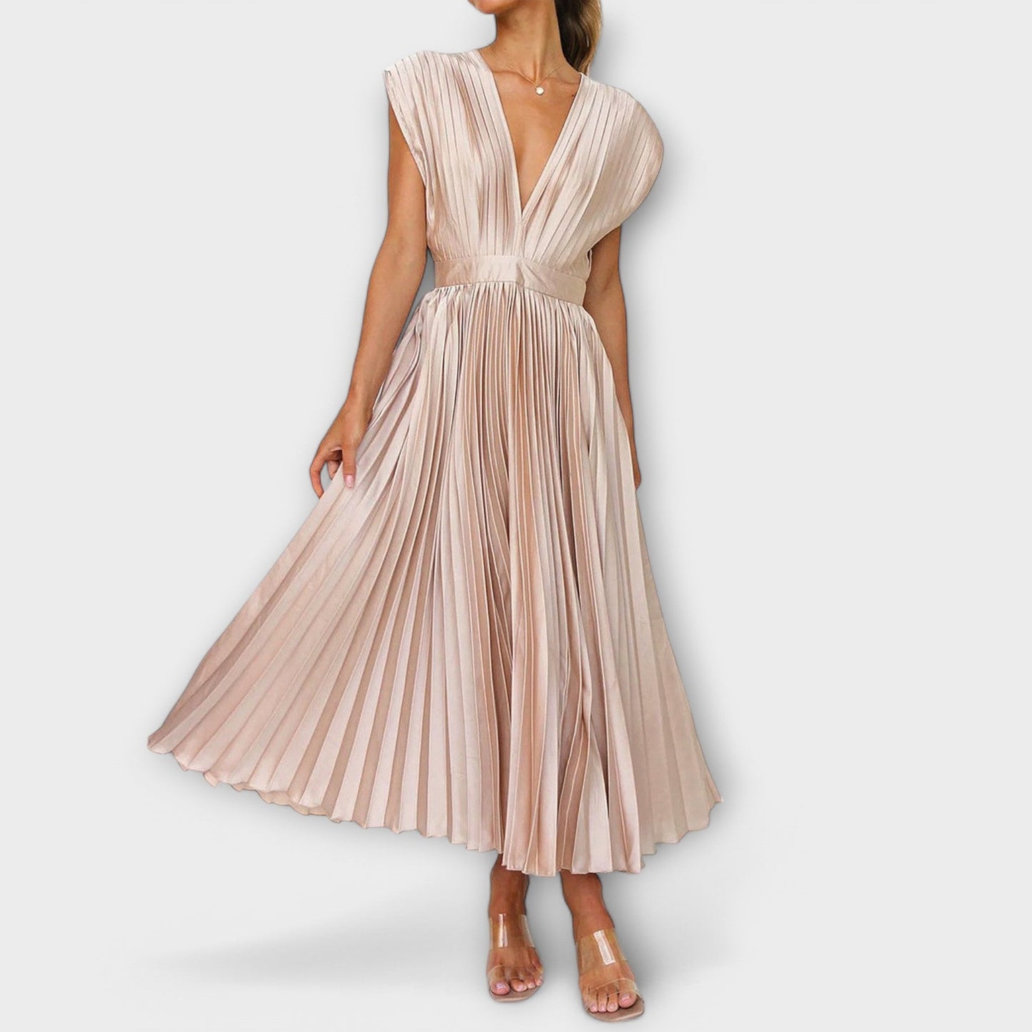 Malani - Elegancka Długa Sukienka