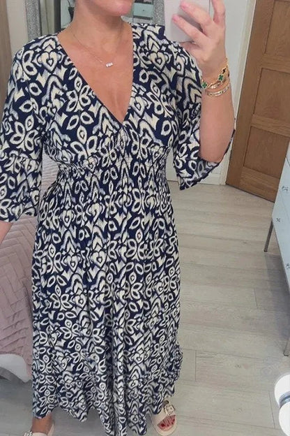Bente | Boho Długa Sukienka