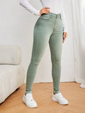 Mila | Damskie jeansy slim fit z wysokim stanem