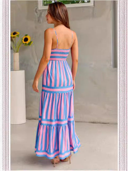 Sukienka Maxi Coastal Vibes – Komfort i Kolor w Jednym