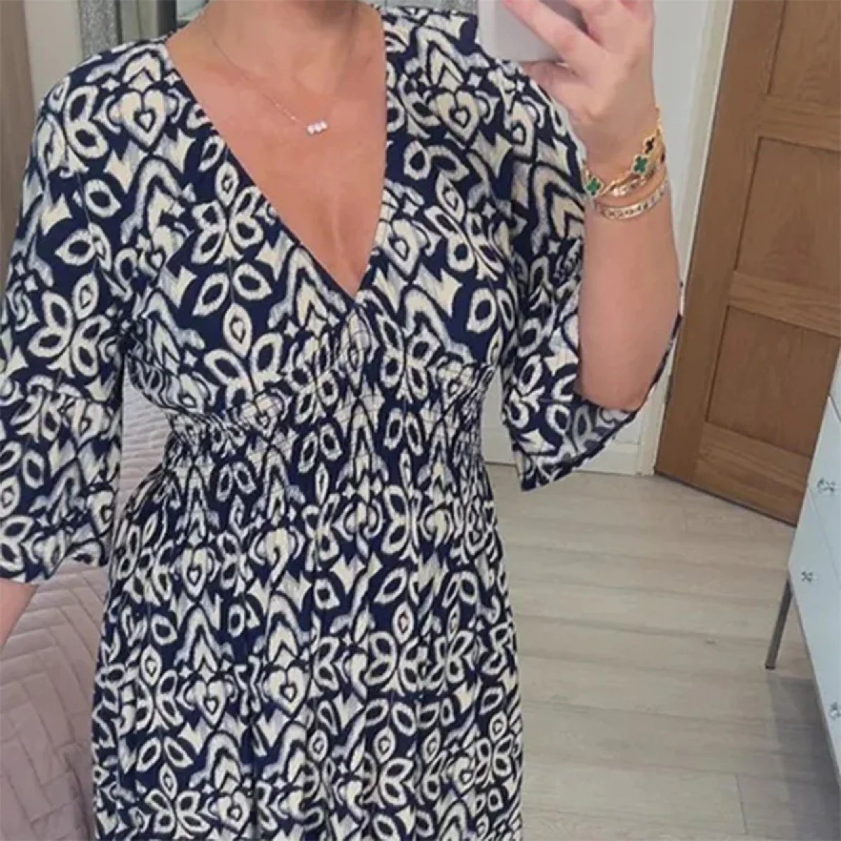 Luźna Sukienka na Wakacje na Plaży