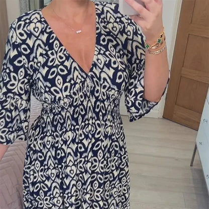 Luźna Sukienka na Wakacje na Plaży