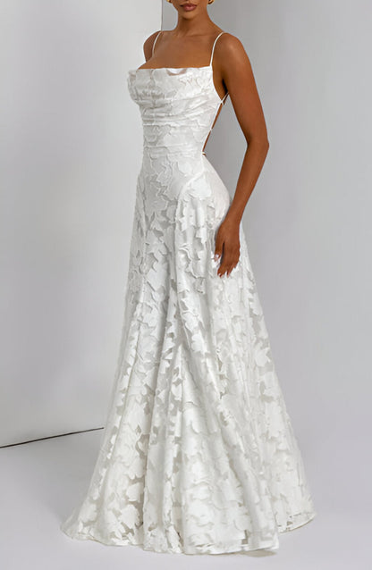 Franciszka™ | Elegancka Koronkowa Sukienka Maxi – Idealny Wybór na Wyjątkowe Okazje