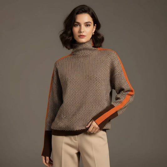 Antje - Luksusowy golf w jodełkę