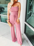 Jumpsuit z odkrytymi ramionami