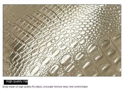 Isabella Torba na Ramię | Przestronna torba z krokodylowym wzorem