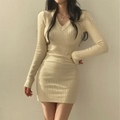 Julie – Sweter z dekoltem V