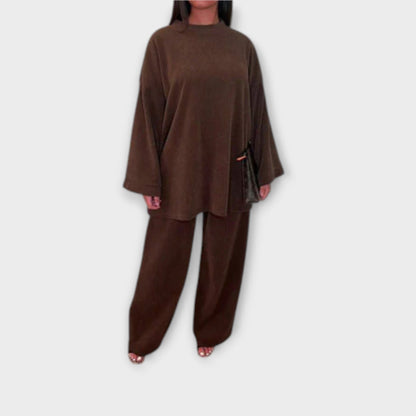 Oversized set - Styl żebrowany