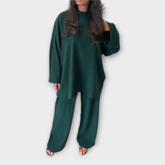 Oversized set - Styl żebrowany