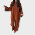 Oversized set - Styl żebrowany