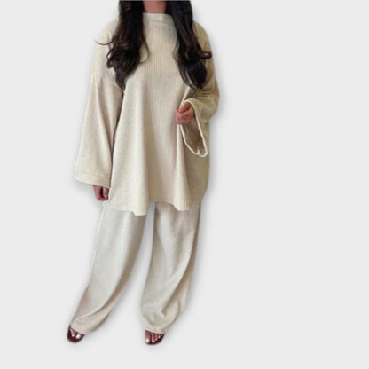Oversized set - Styl żebrowany